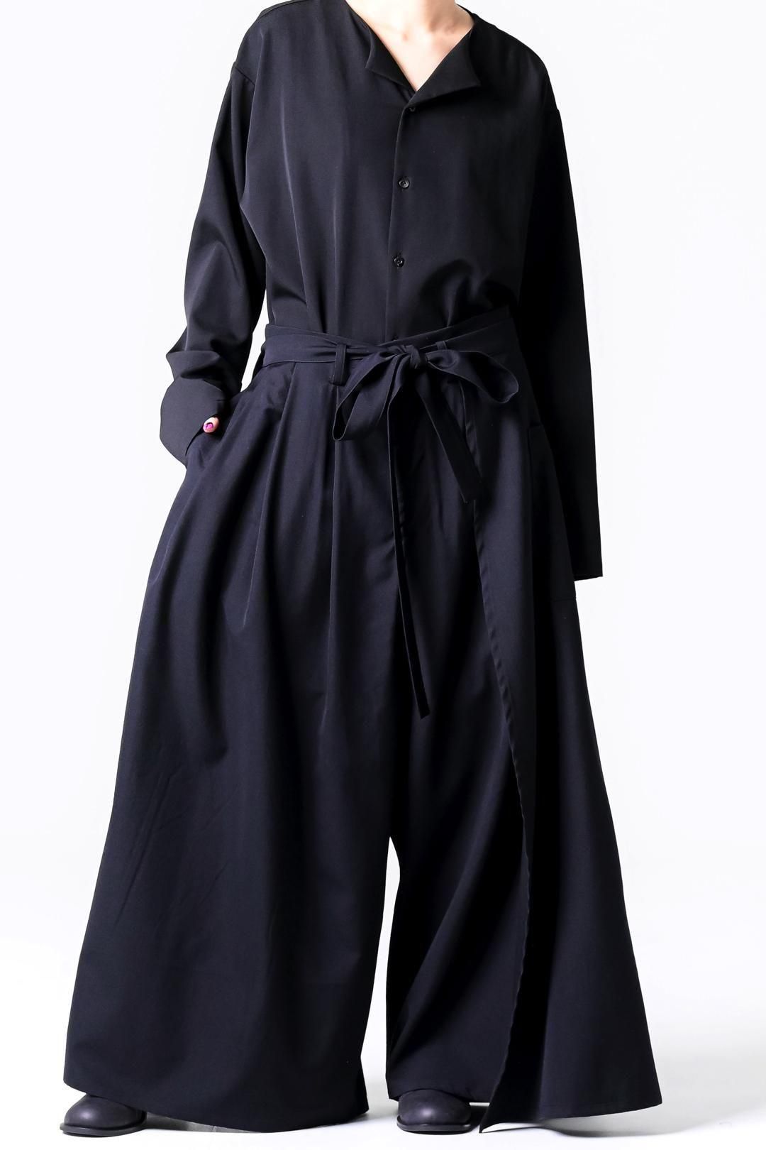 Wool Gabardine Wrap HAKAMA Pants