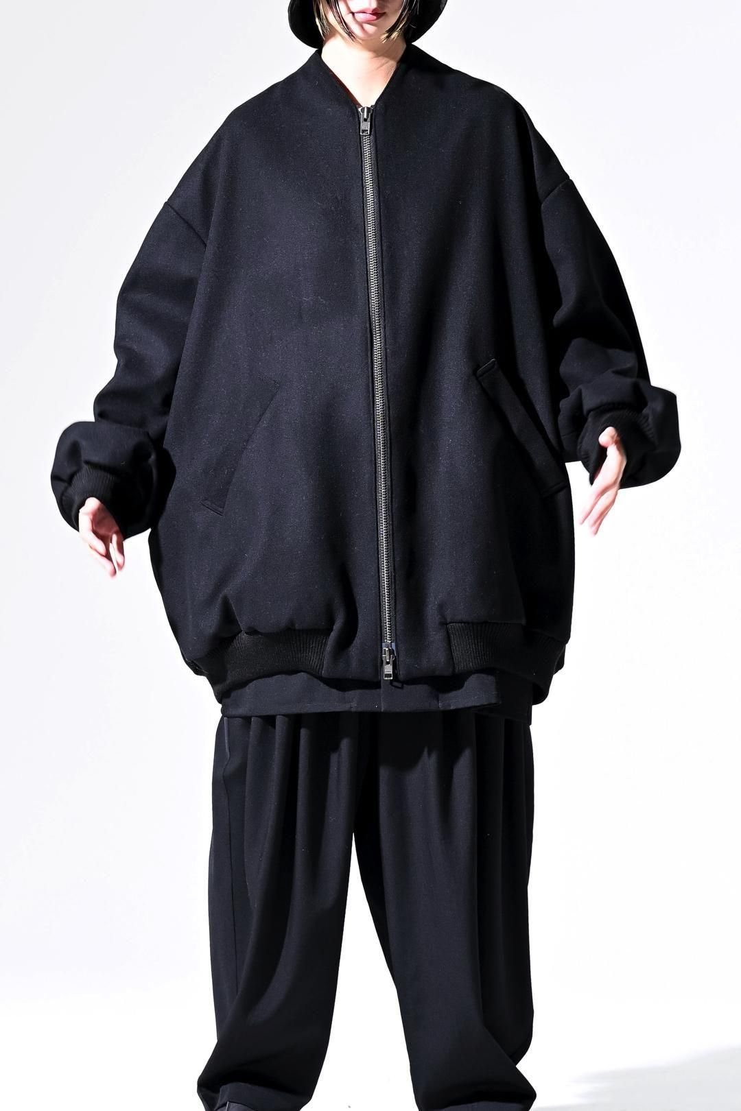Super100's "尾州" Melton Oversized Zip Blouson