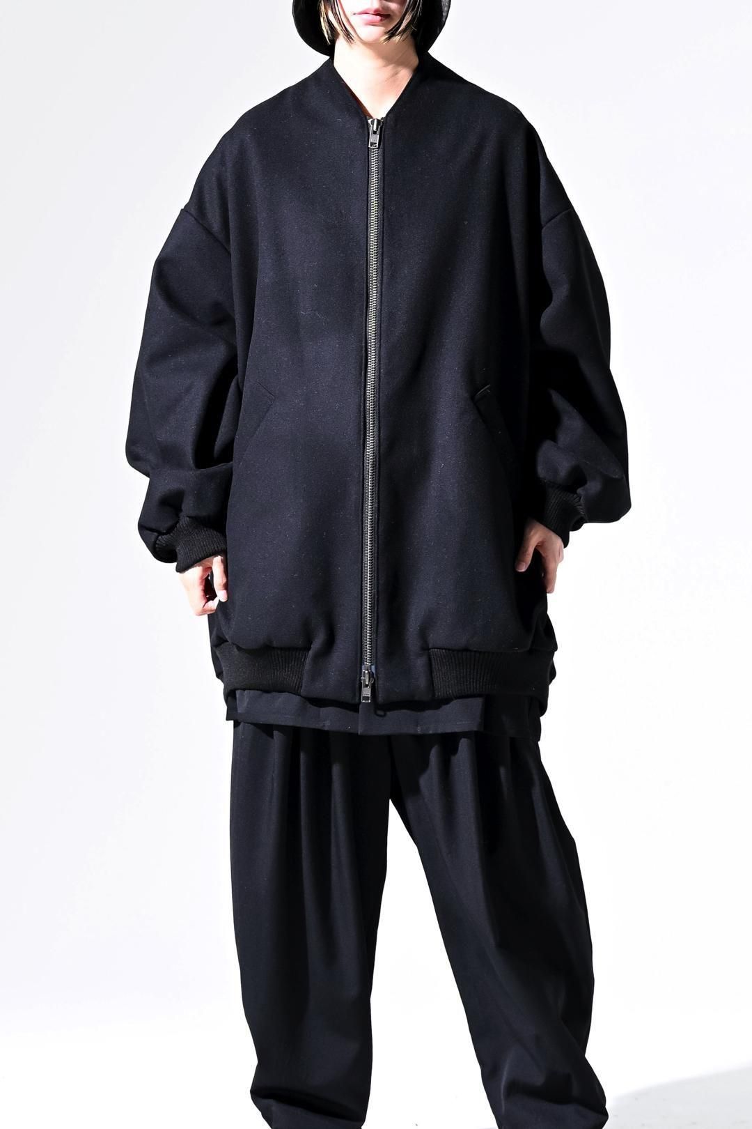 Super100's "尾州" Melton Oversized Zip Blouson