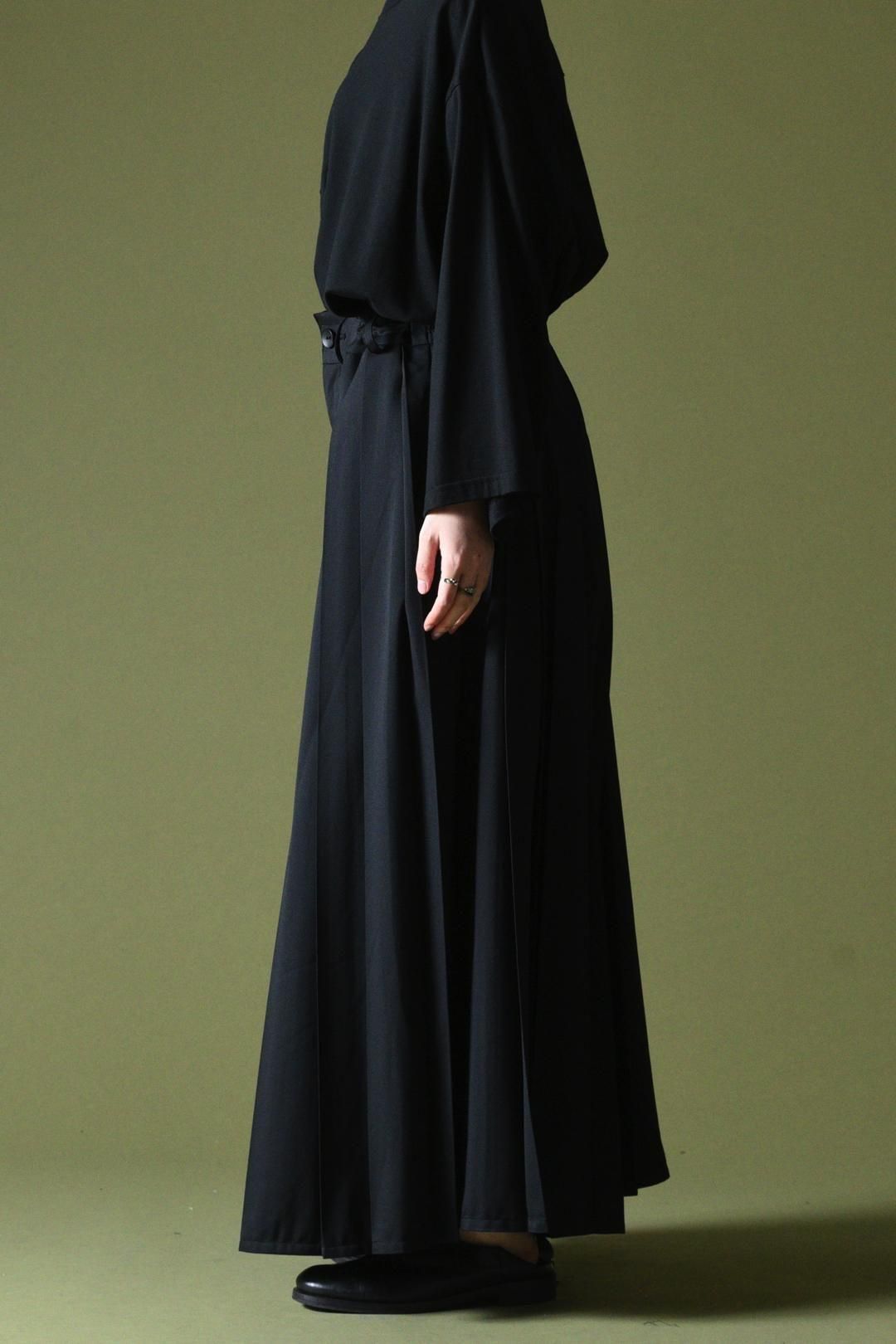 Wool Gabardine Wide Pleats 袴 Pants