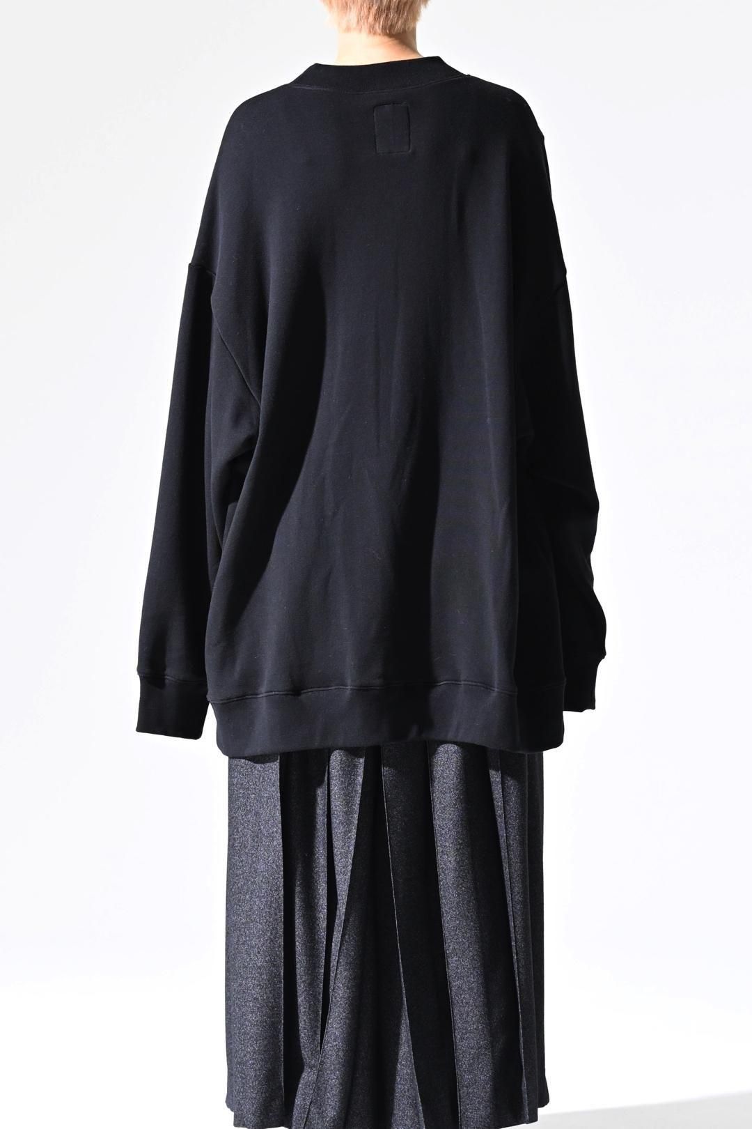 Pleats Tier Sweat black