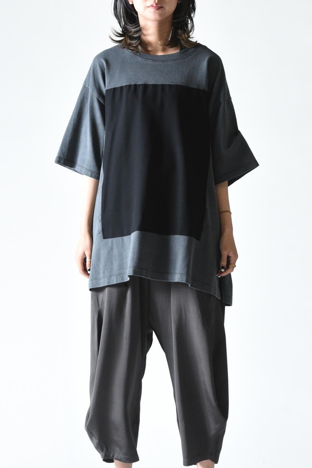 Garment-Dyed Zigzag Sewing Cloud Big-T
