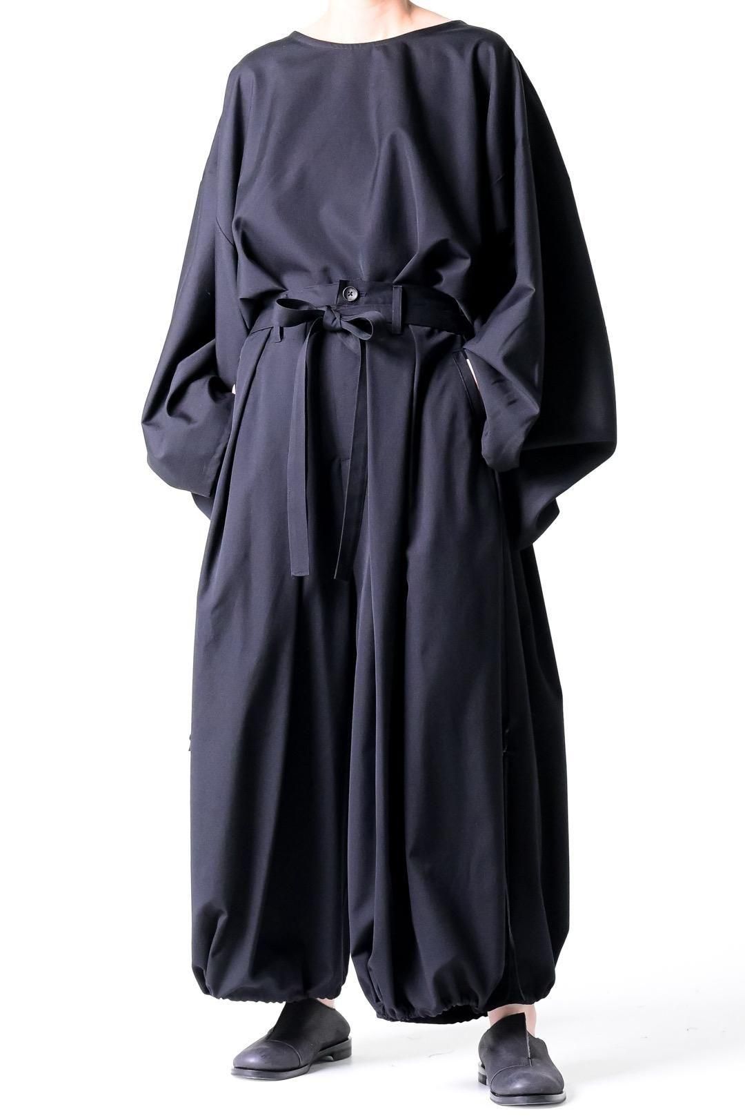 Wool Gabardine KIMONO Balloon Pants