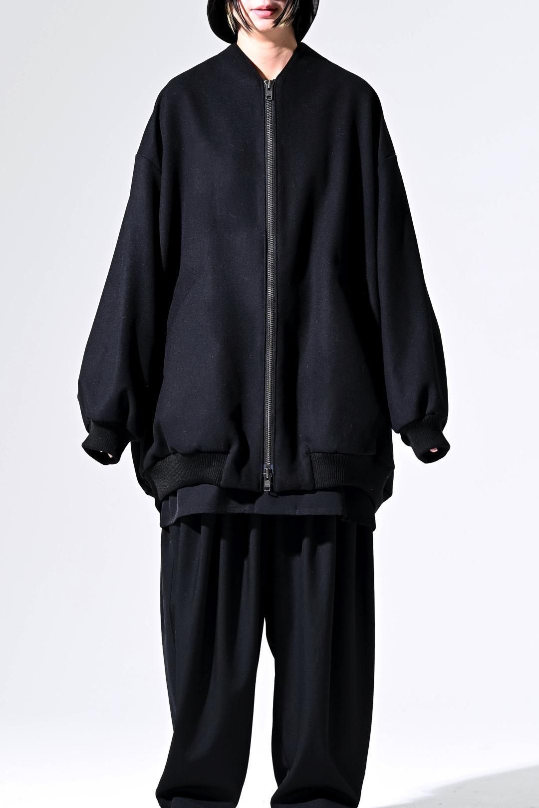 Super100's "尾州" Melton Oversized Zip Blouson