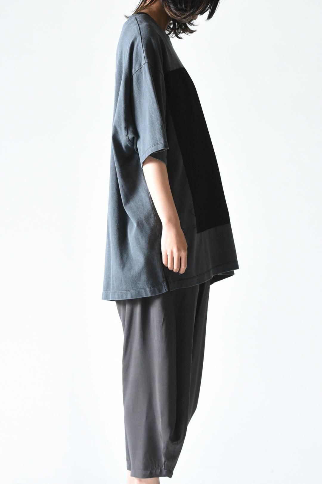 Garment-Dyed Zigzag Sewing Cloud Big-T