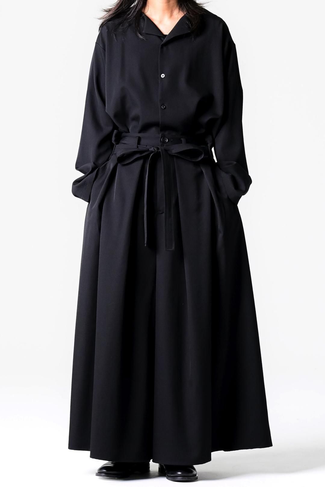 Wool Gabardine Kimono Pants