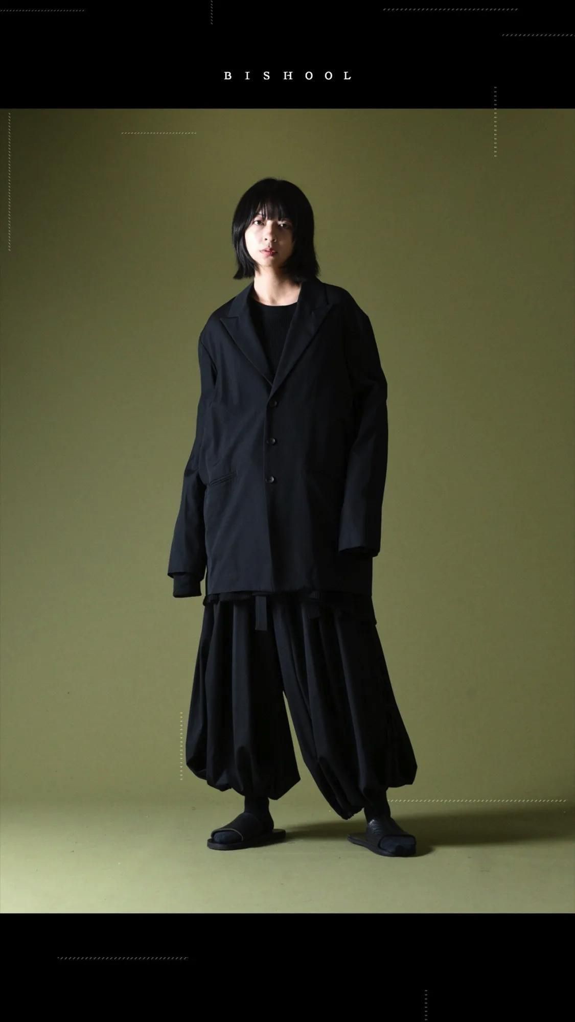 Wool Gabardine KIMONO Balloon Pants