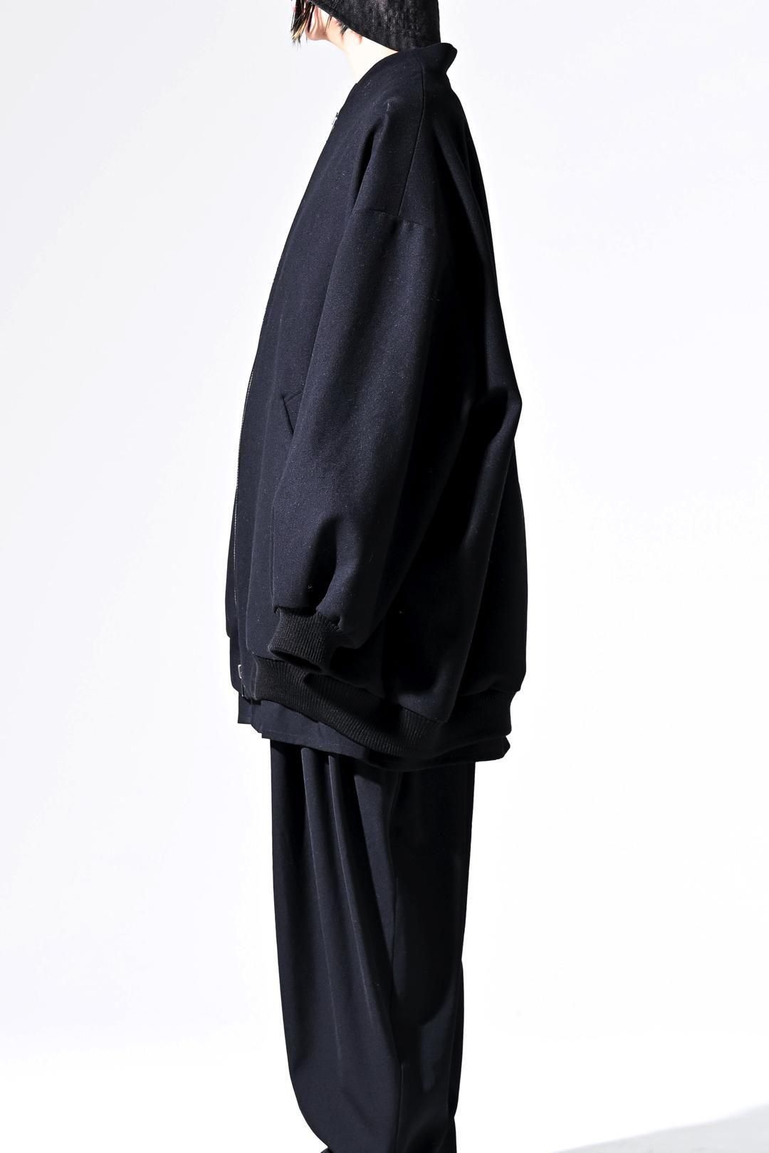 Super100's "尾州" Melton Oversized Zip Blouson