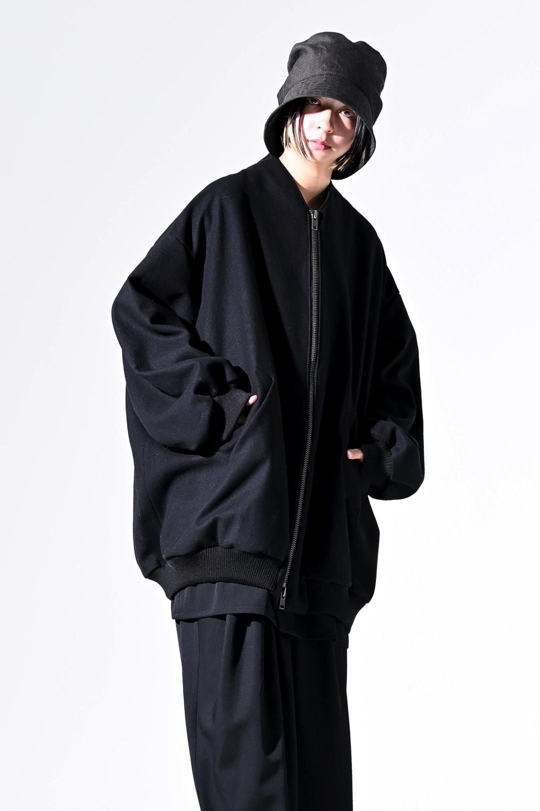 Super100's "尾州" Melton Oversized Zip Blouson