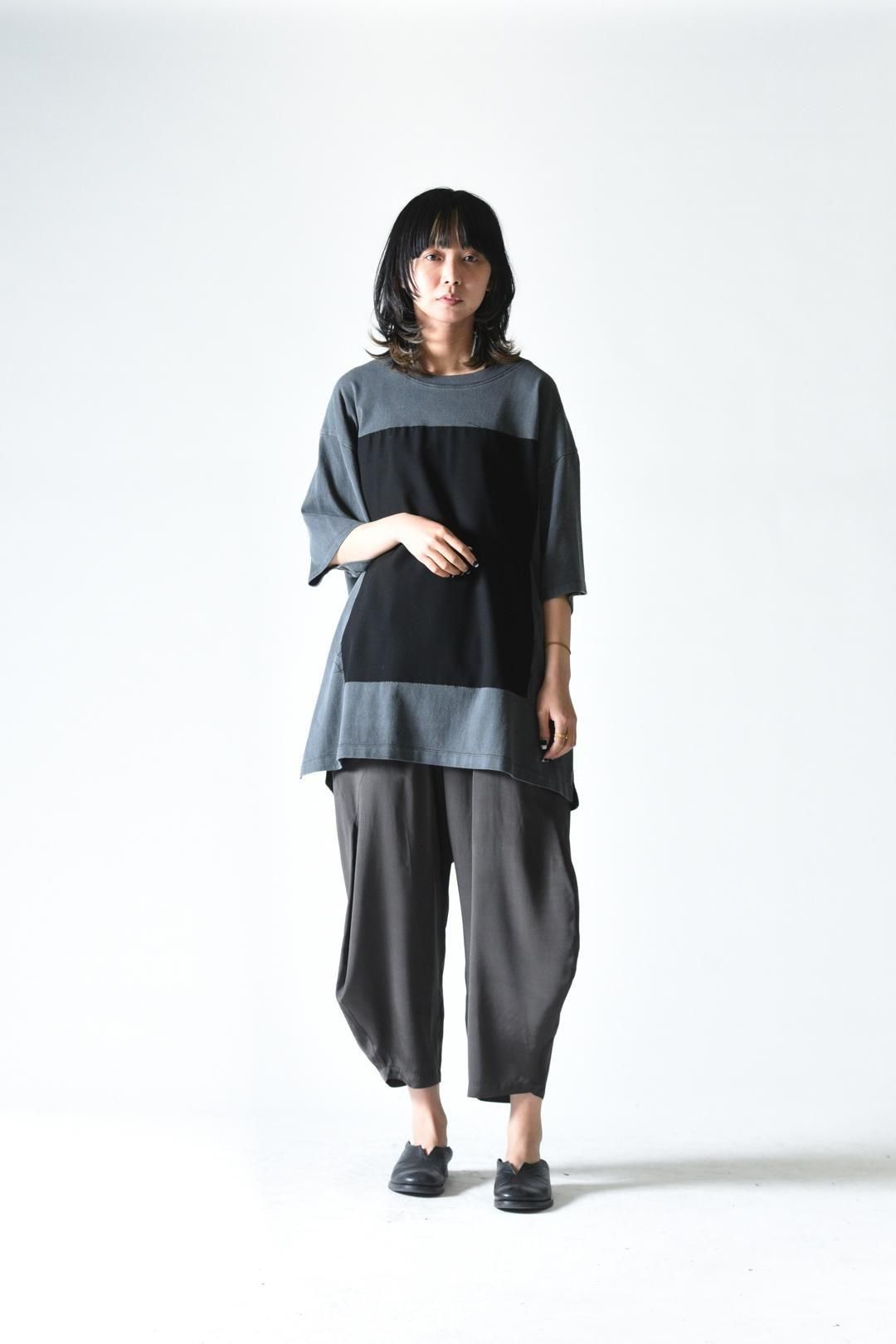 Garment-Dyed Zigzag Sewing Cloud Big-T