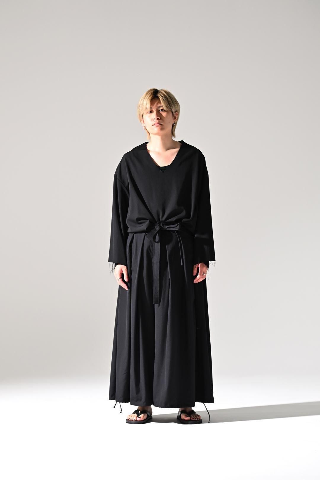 Wool Gabardine KIMONO Balloon Pants