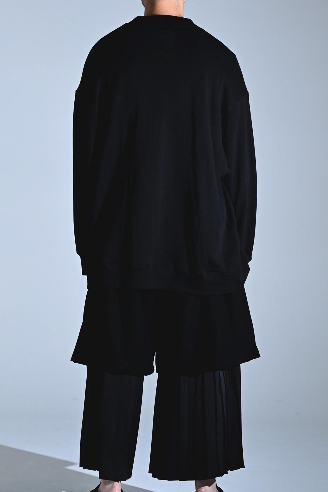 Pleats Tier Sweat black