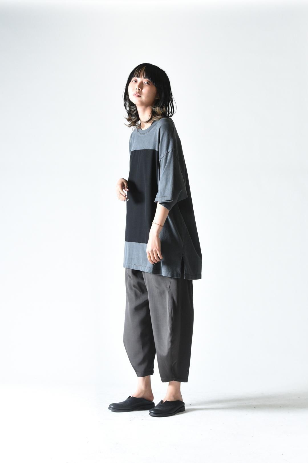 Garment-Dyed Zigzag Sewing Cloud Big-T