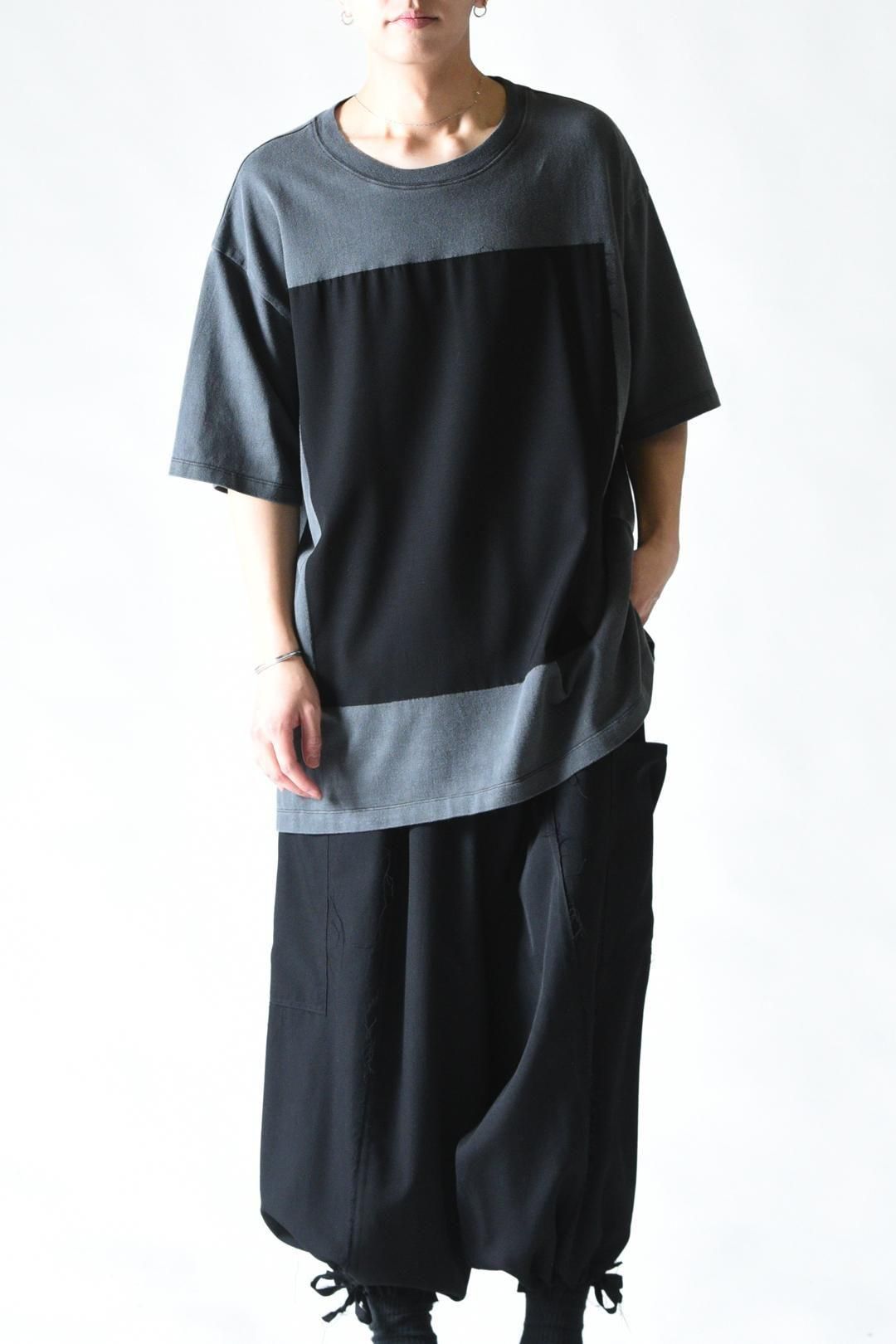 Garment-Dyed Zigzag Sewing Cloud Big-T