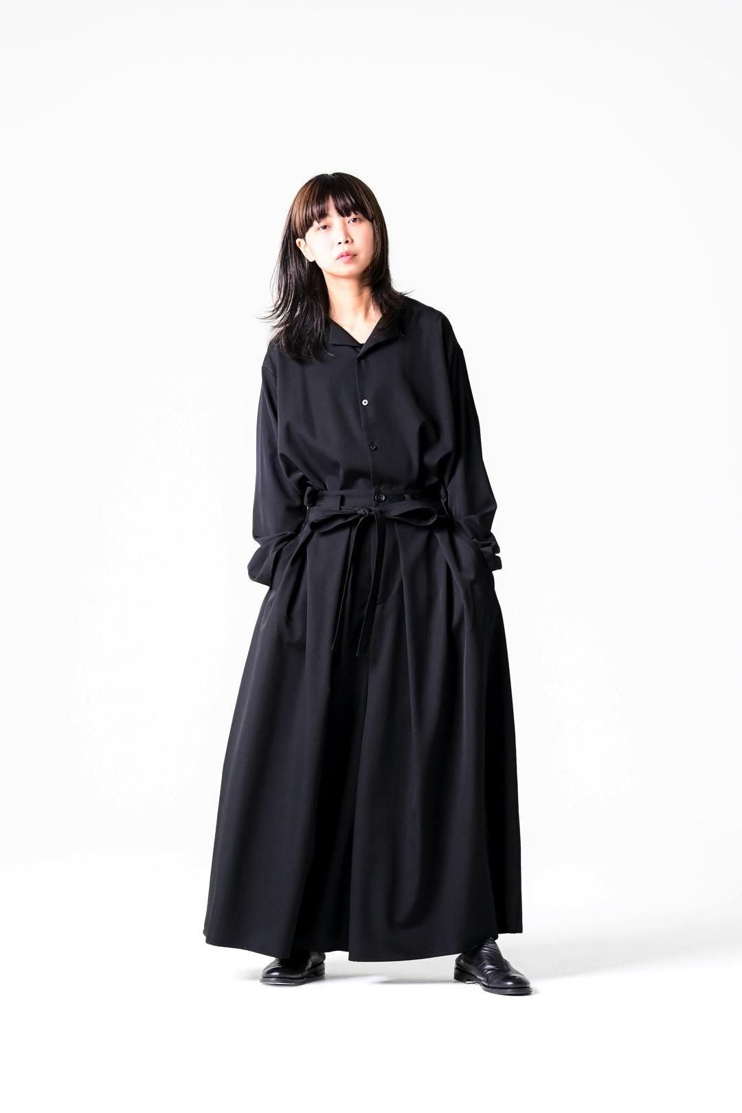 Wool Gabardine Kimono Pants