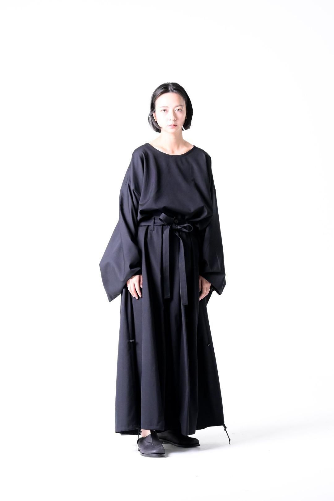 Wool Gabardine KIMONO Balloon Pants