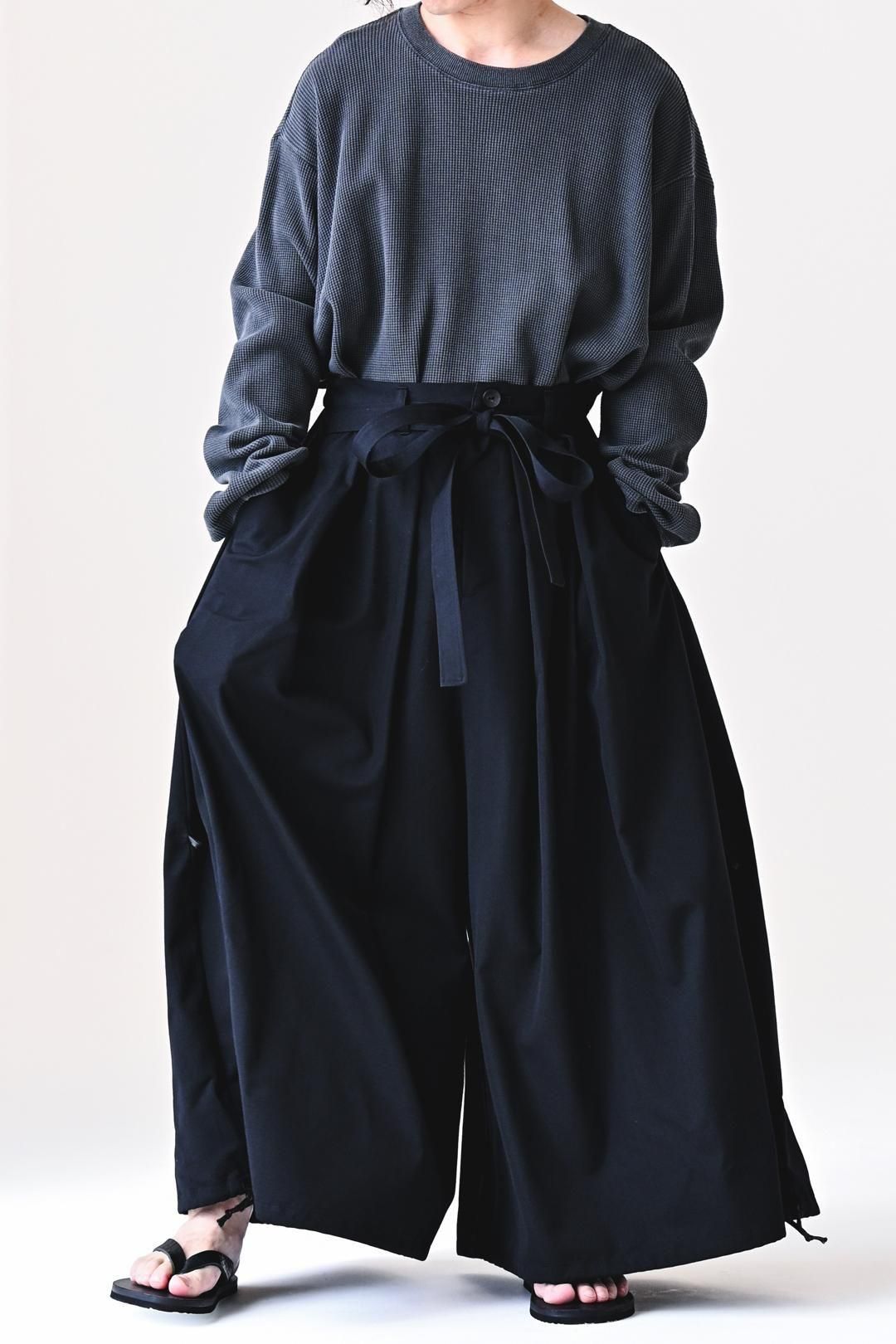 Wool Gabardine KIMONO Balloon Pants