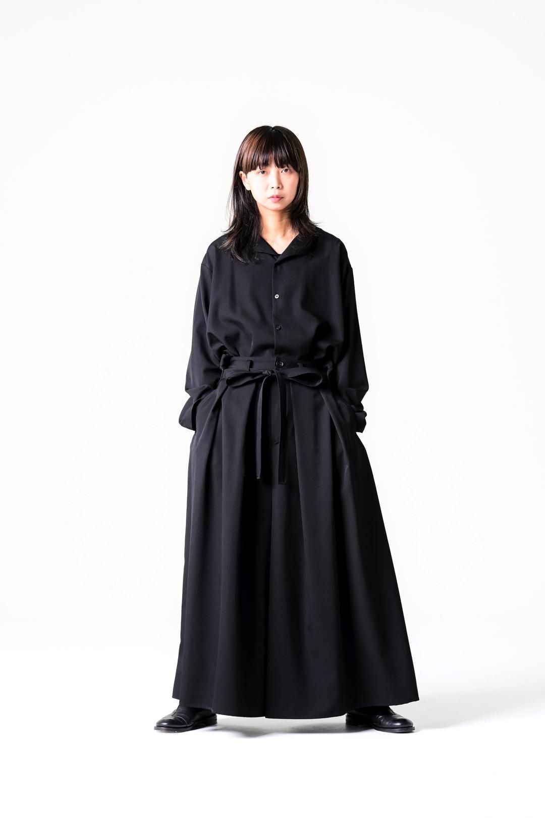 Wool Gabardine Kimono Pants