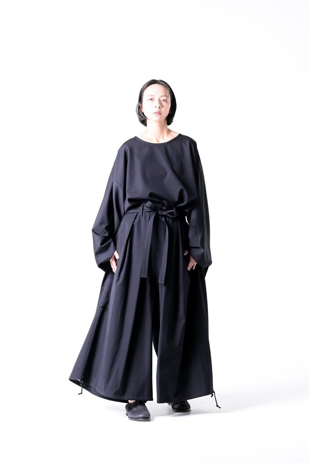 Wool Gabardine KIMONO Balloon Pants