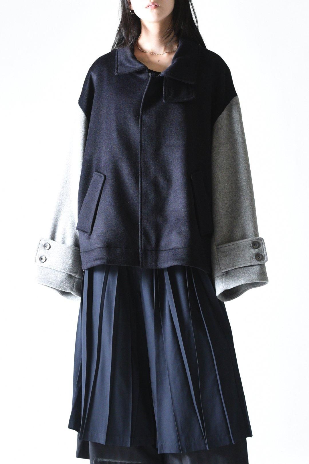 Wool Beaver High-Neck Blouson