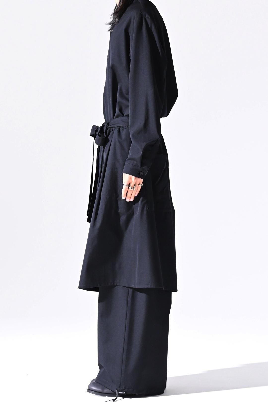 Wool Gabardine Double Layered Pants