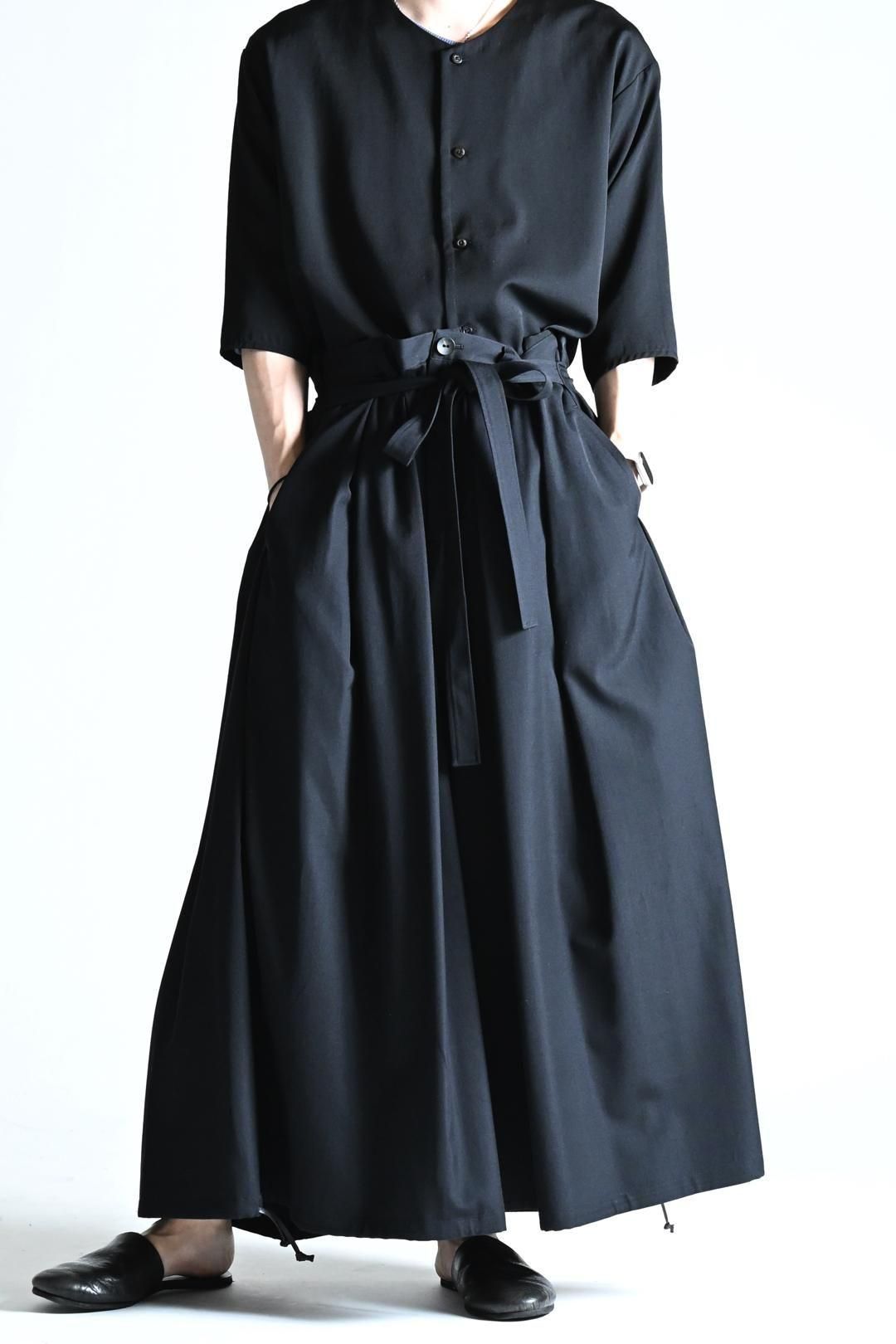 Wool Gabardine KIMONO Balloon Pants