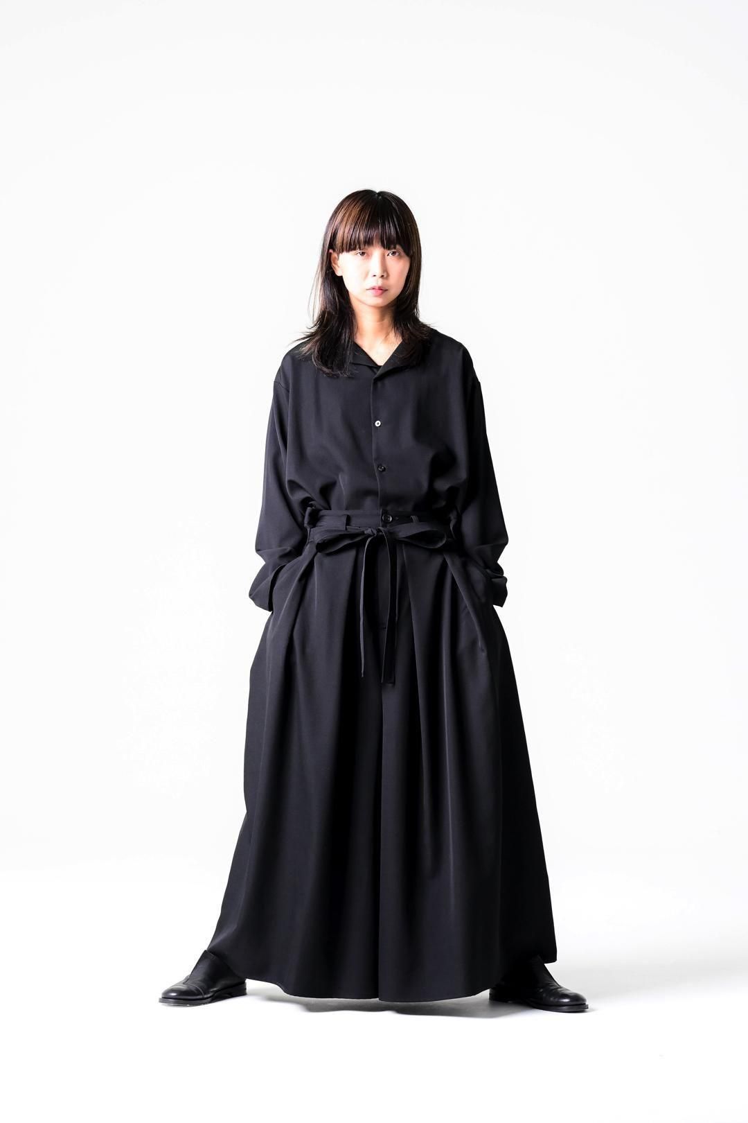 Wool Gabardine Kimono Pants