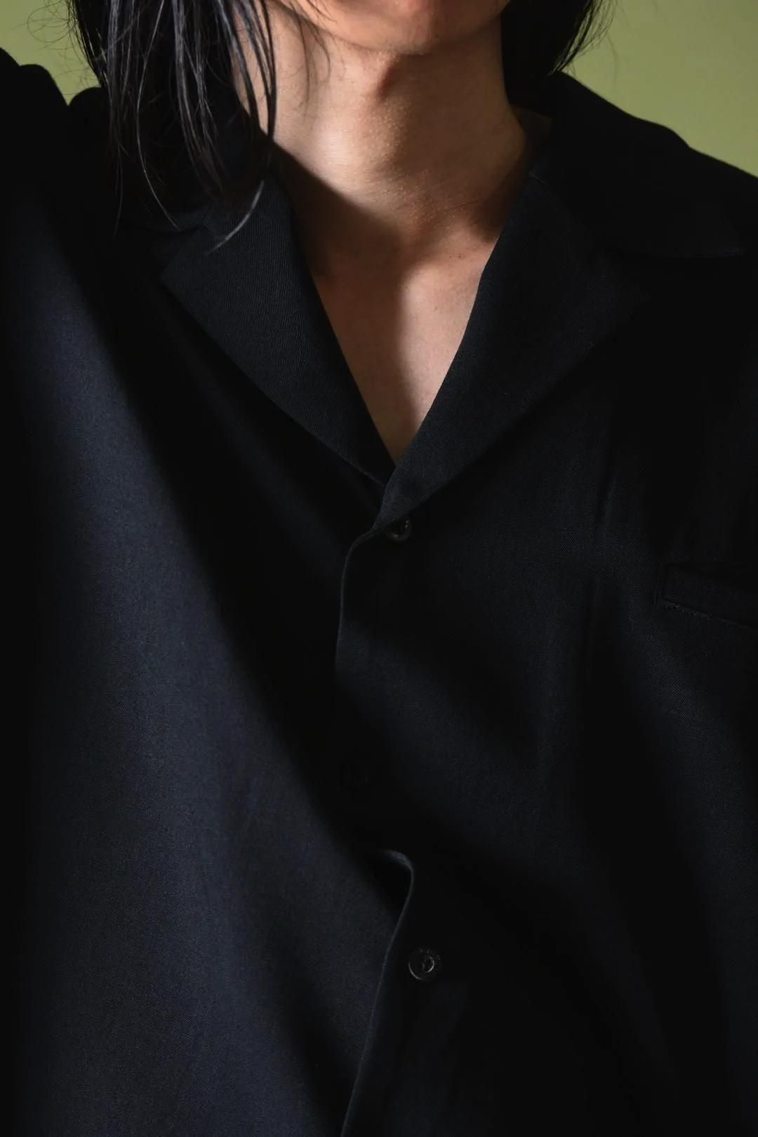 Wool Gabardine 開襟 Gang Shirt