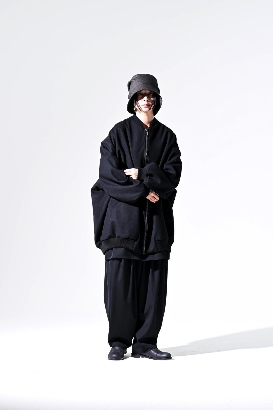 Super100's "尾州" Melton Oversized Zip Blouson