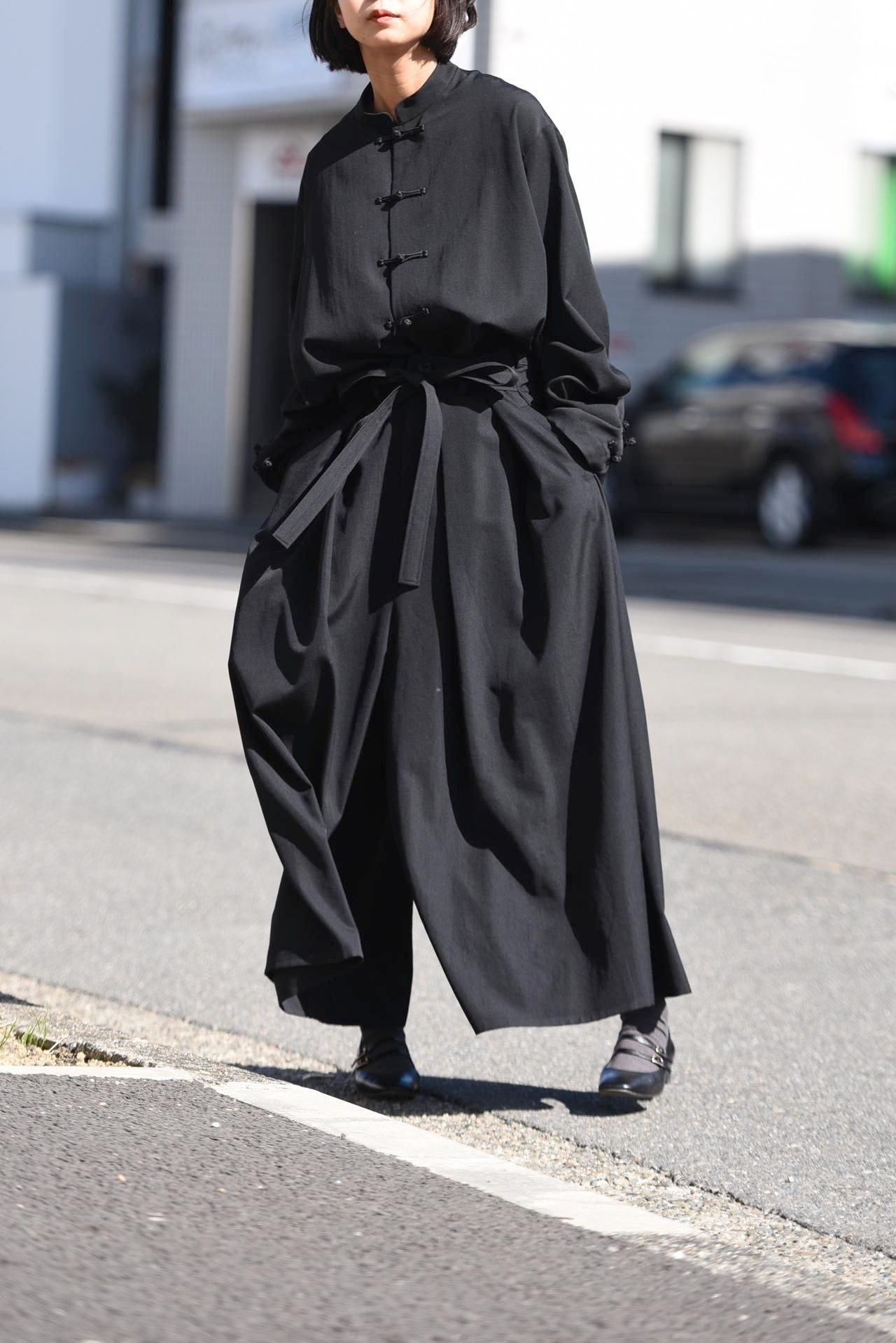 Wool Gabardine Kimono Pants