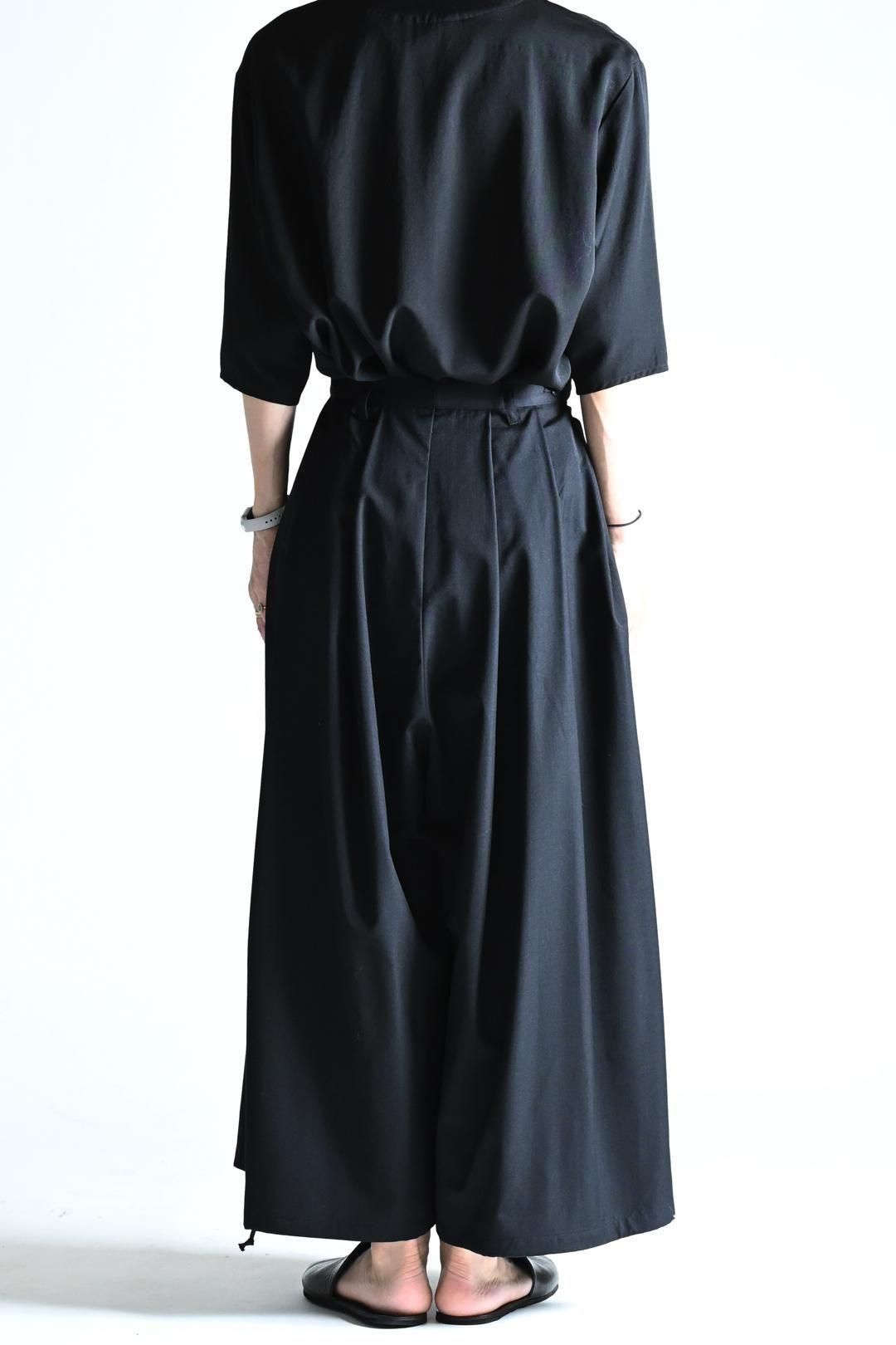 Wool Gabardine KIMONO Balloon Pants