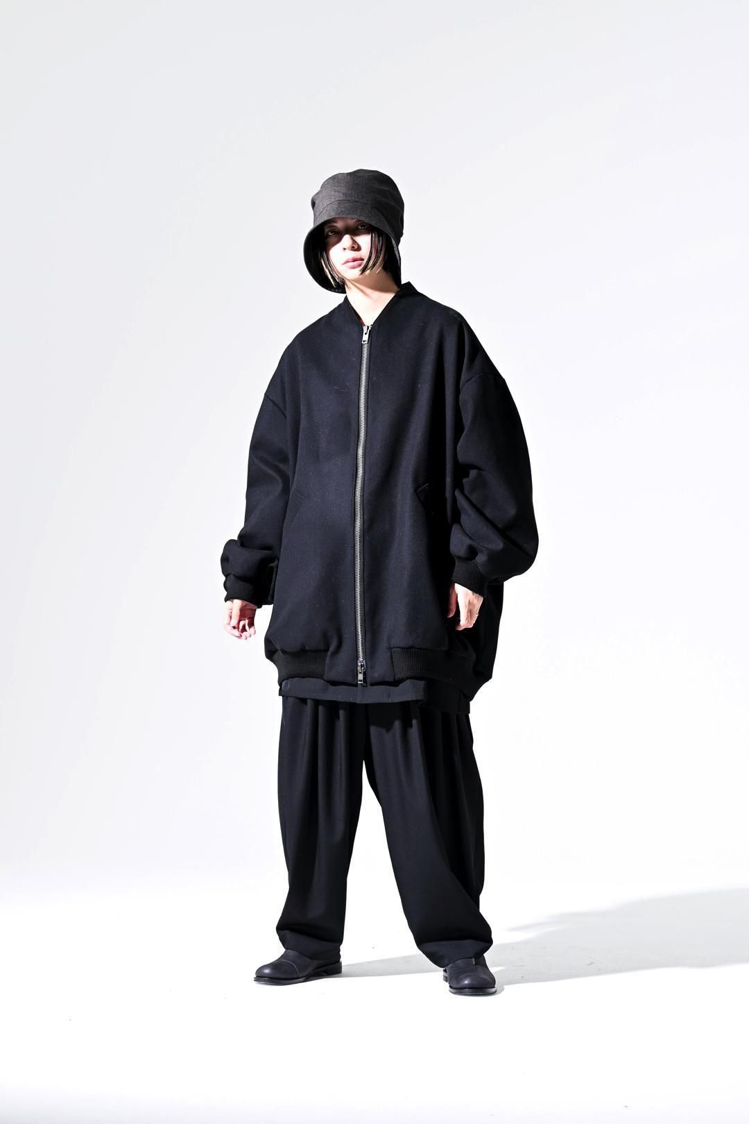 Super100's "尾州" Melton Oversized Zip Blouson