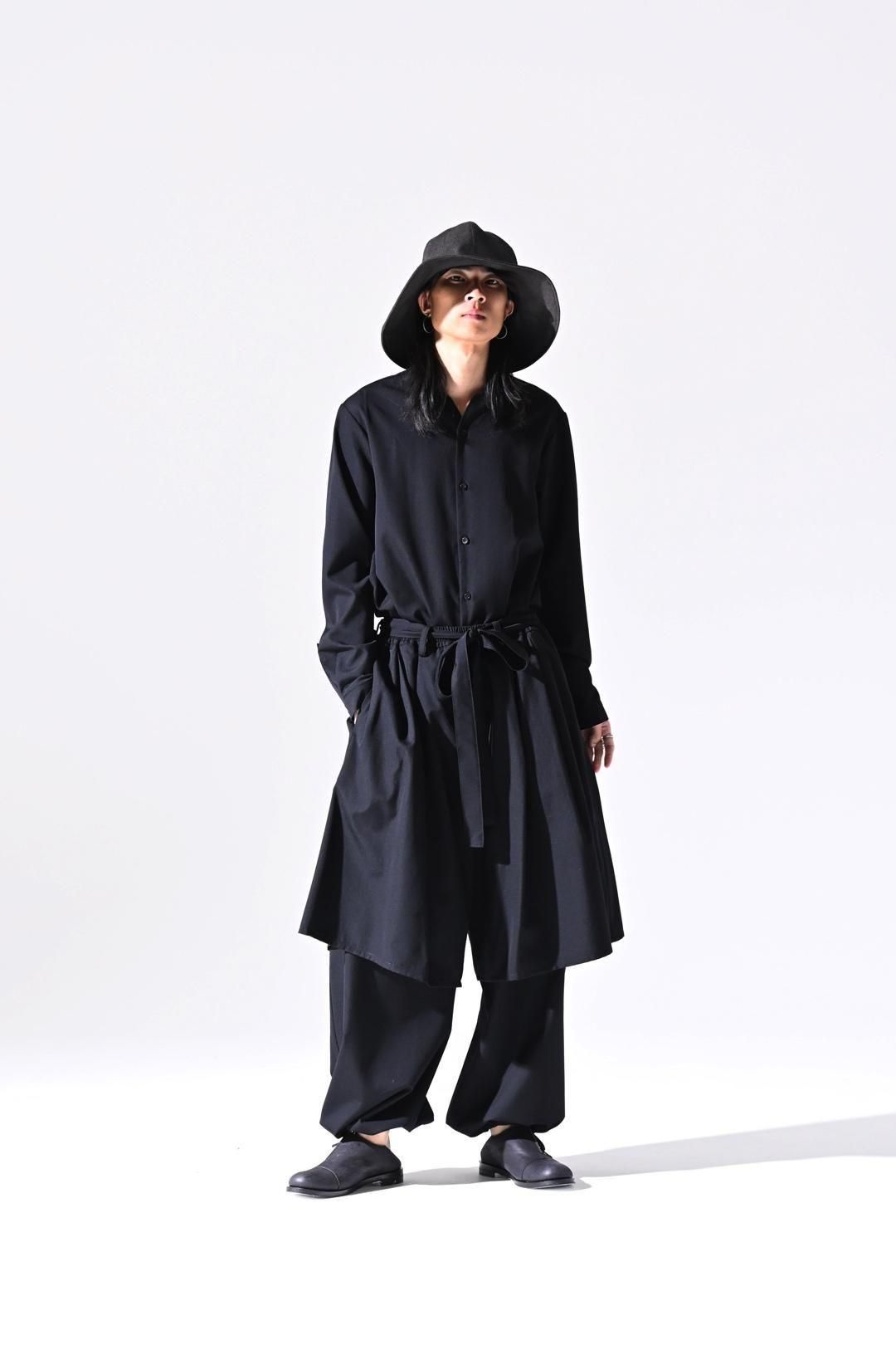 Wool Gabardine Double Layered Pants