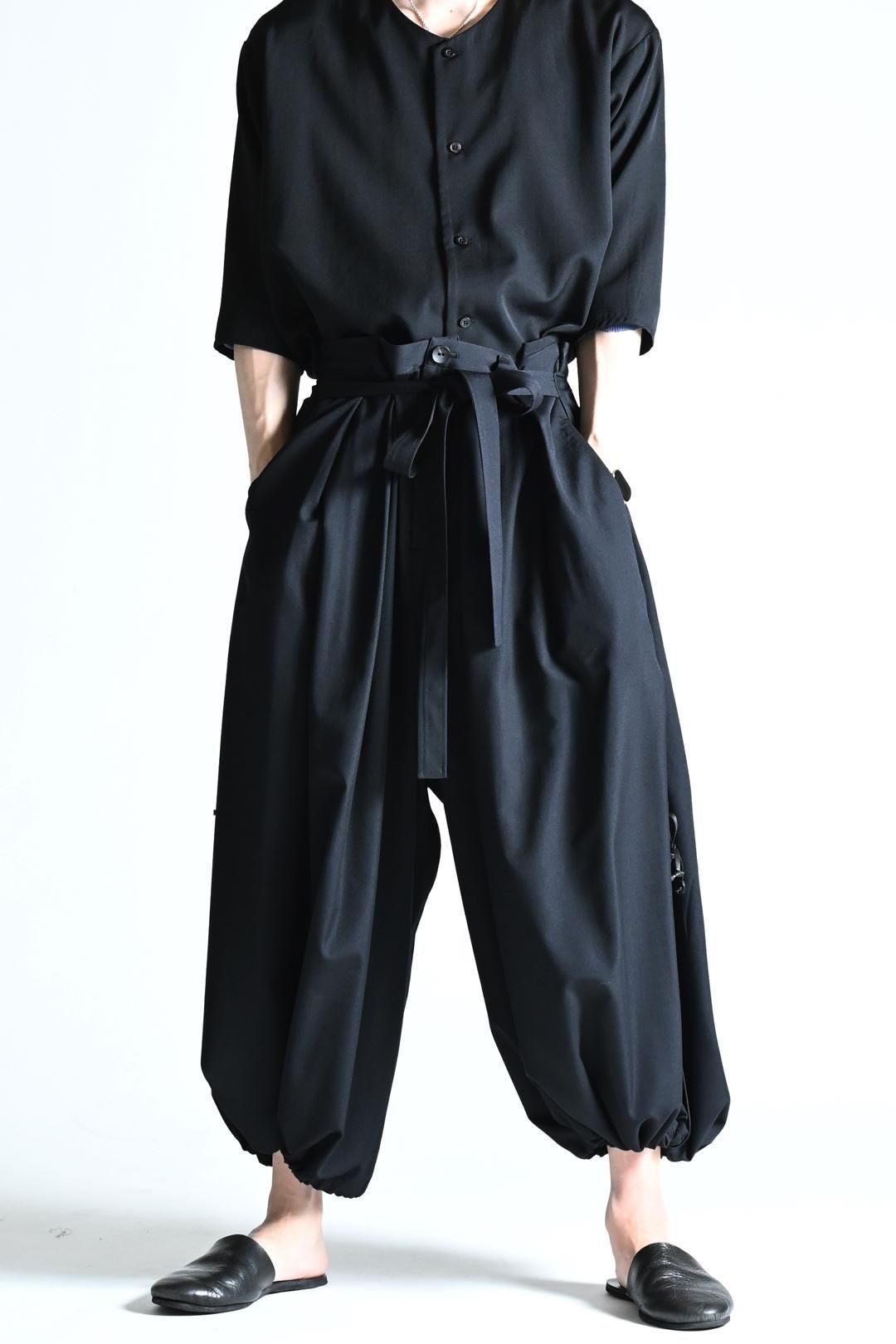 Wool Gabardine KIMONO Balloon Pants