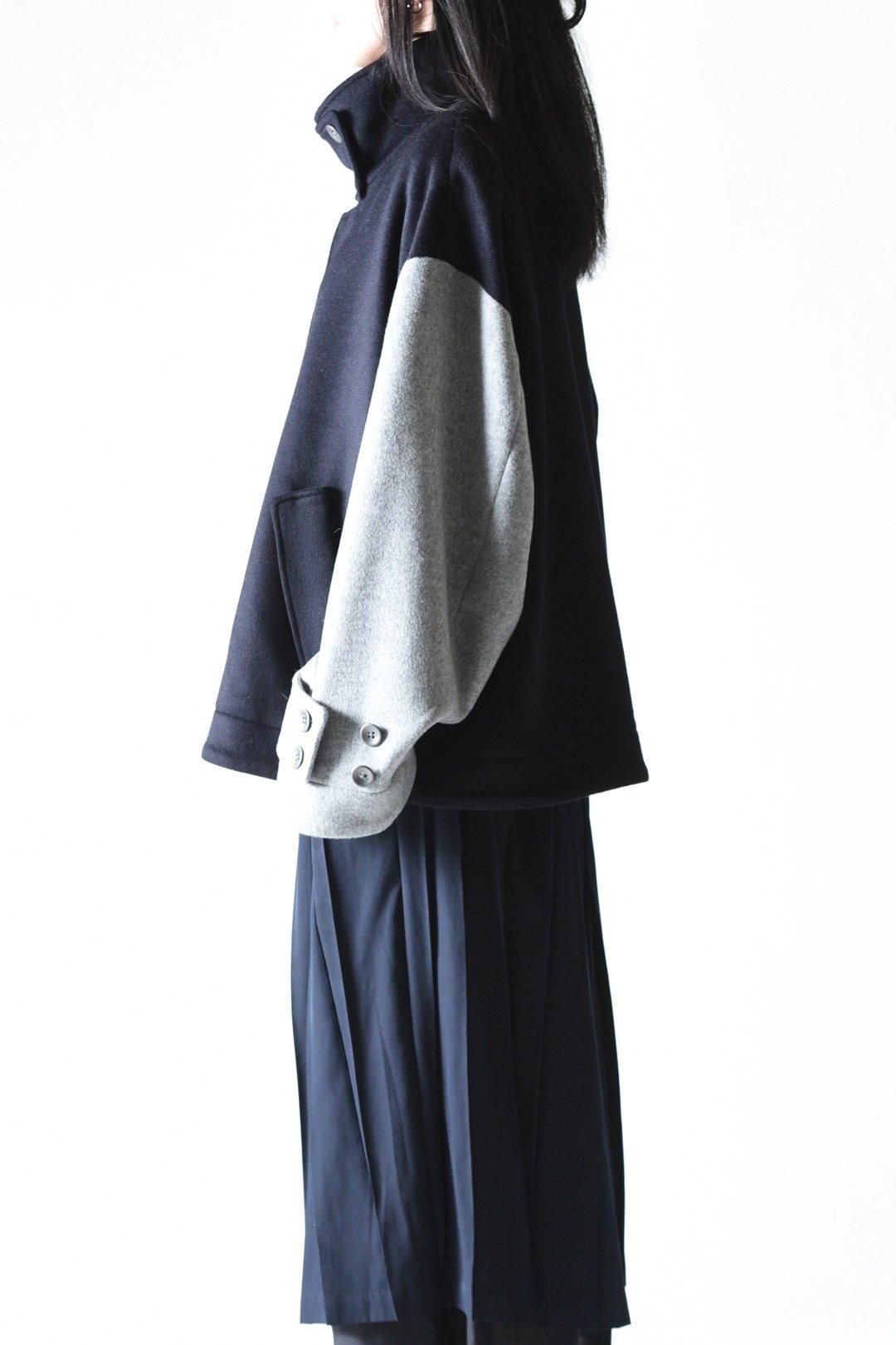 Wool Beaver High-Neck Blouson