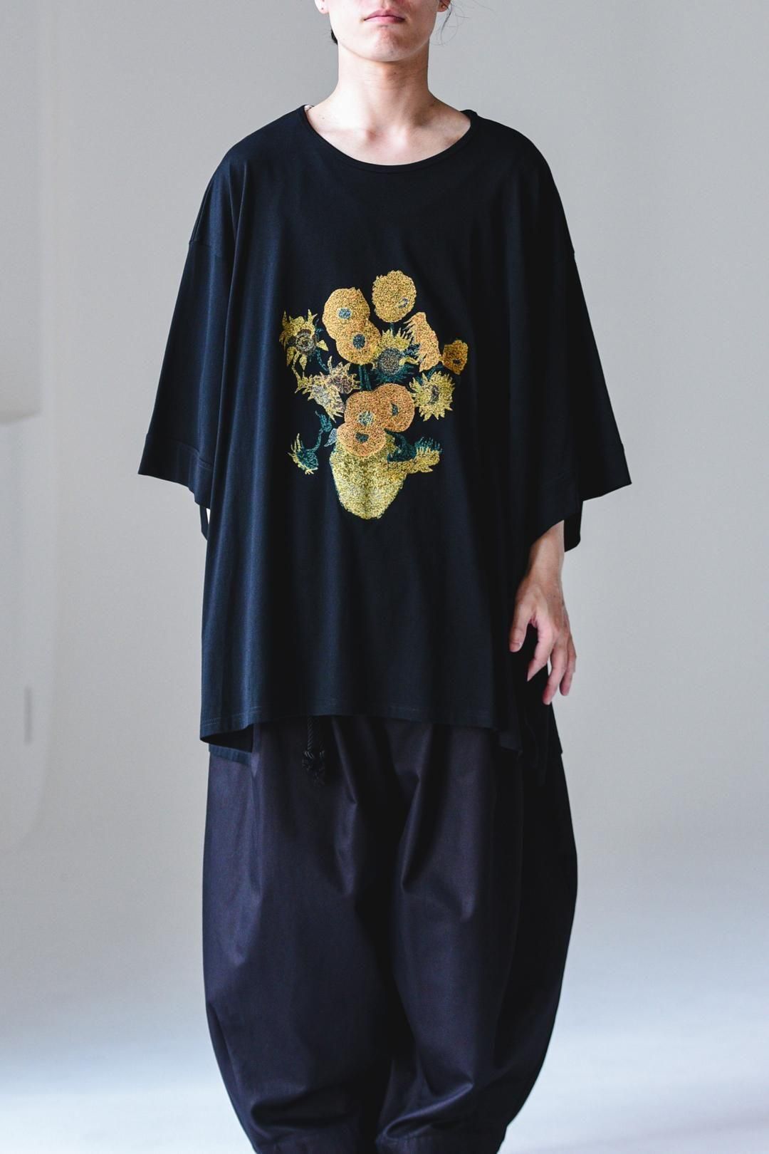 Giza Cotton Classic Big-T himawari black