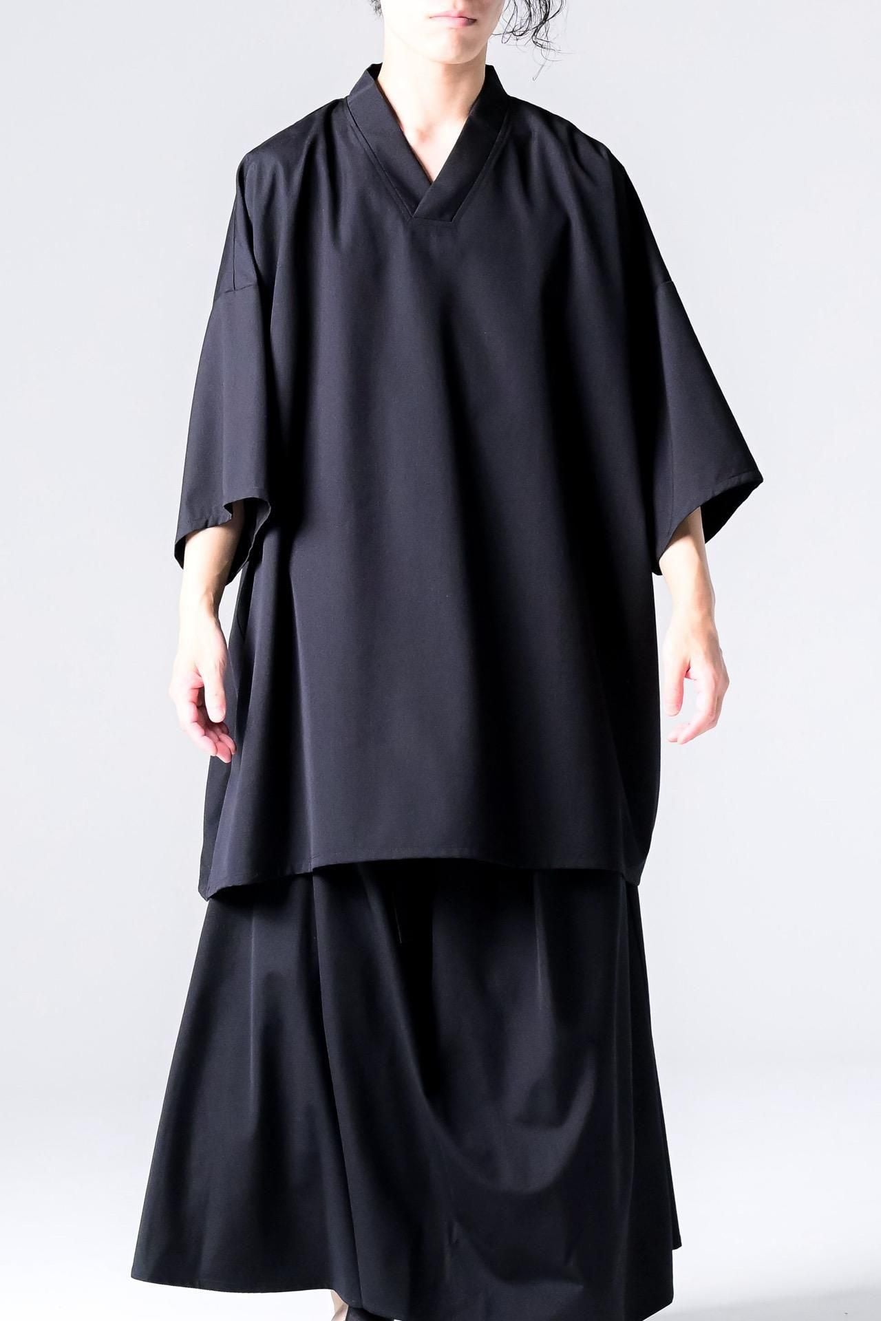 Wool Gabardine KIMONO Top