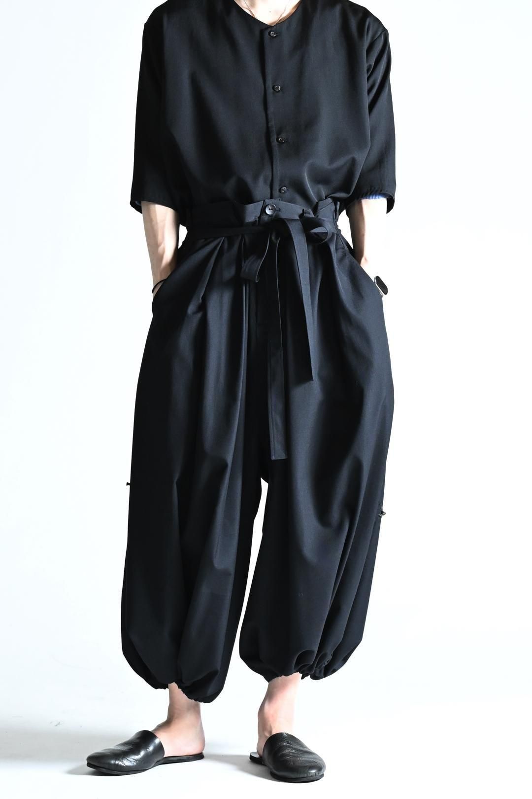 Wool Gabardine KIMONO Balloon Pants