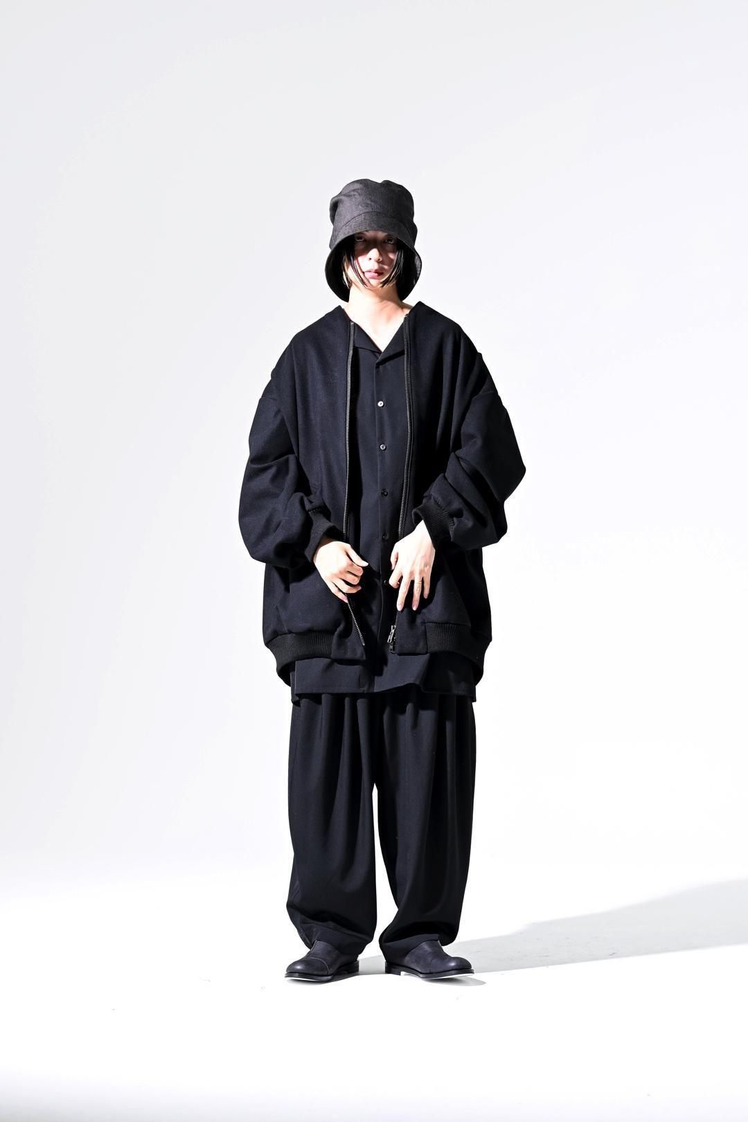 Super100's "尾州" Melton Oversized Zip Blouson