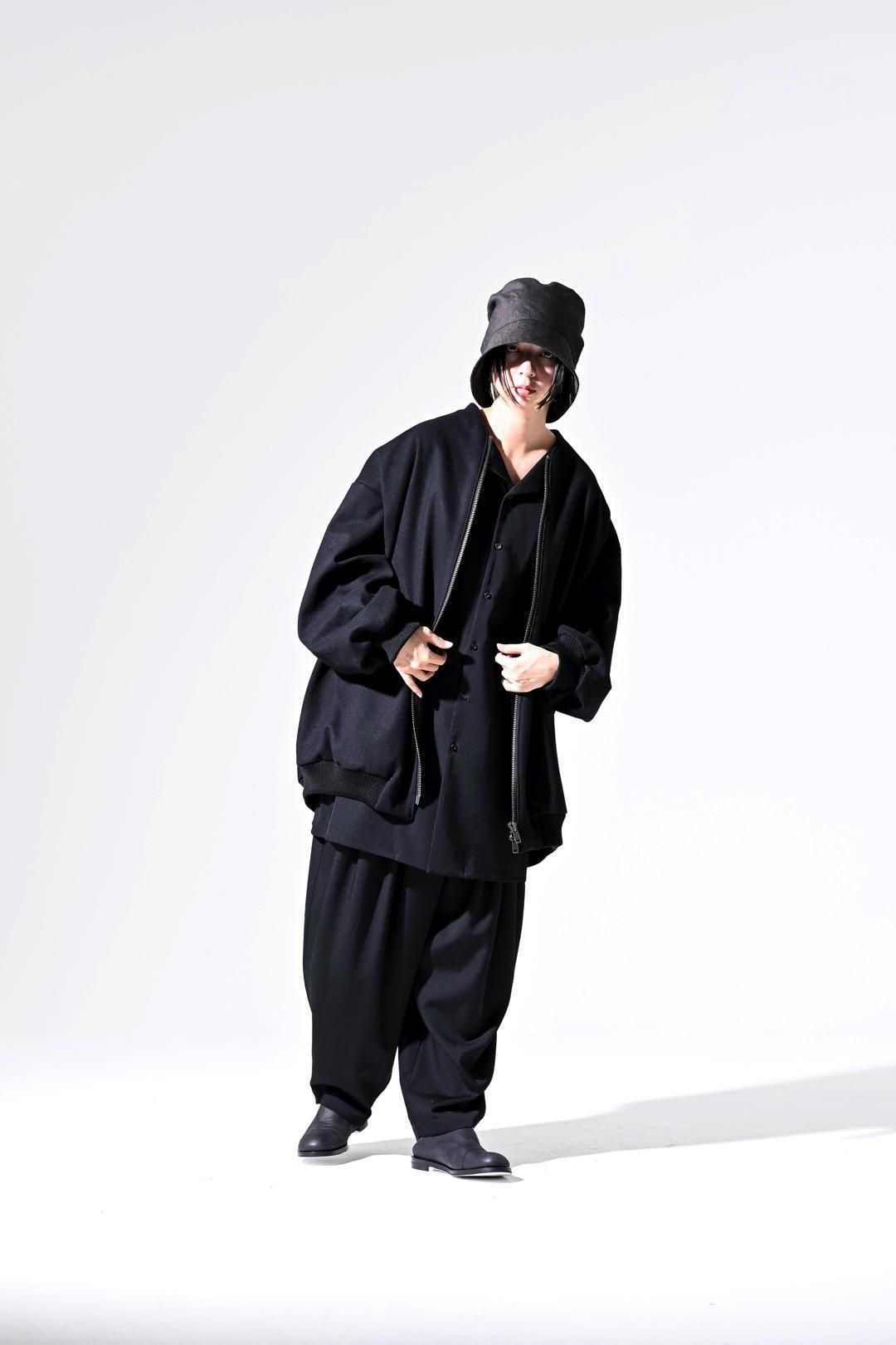 Super100's "尾州" Melton Oversized Zip Blouson