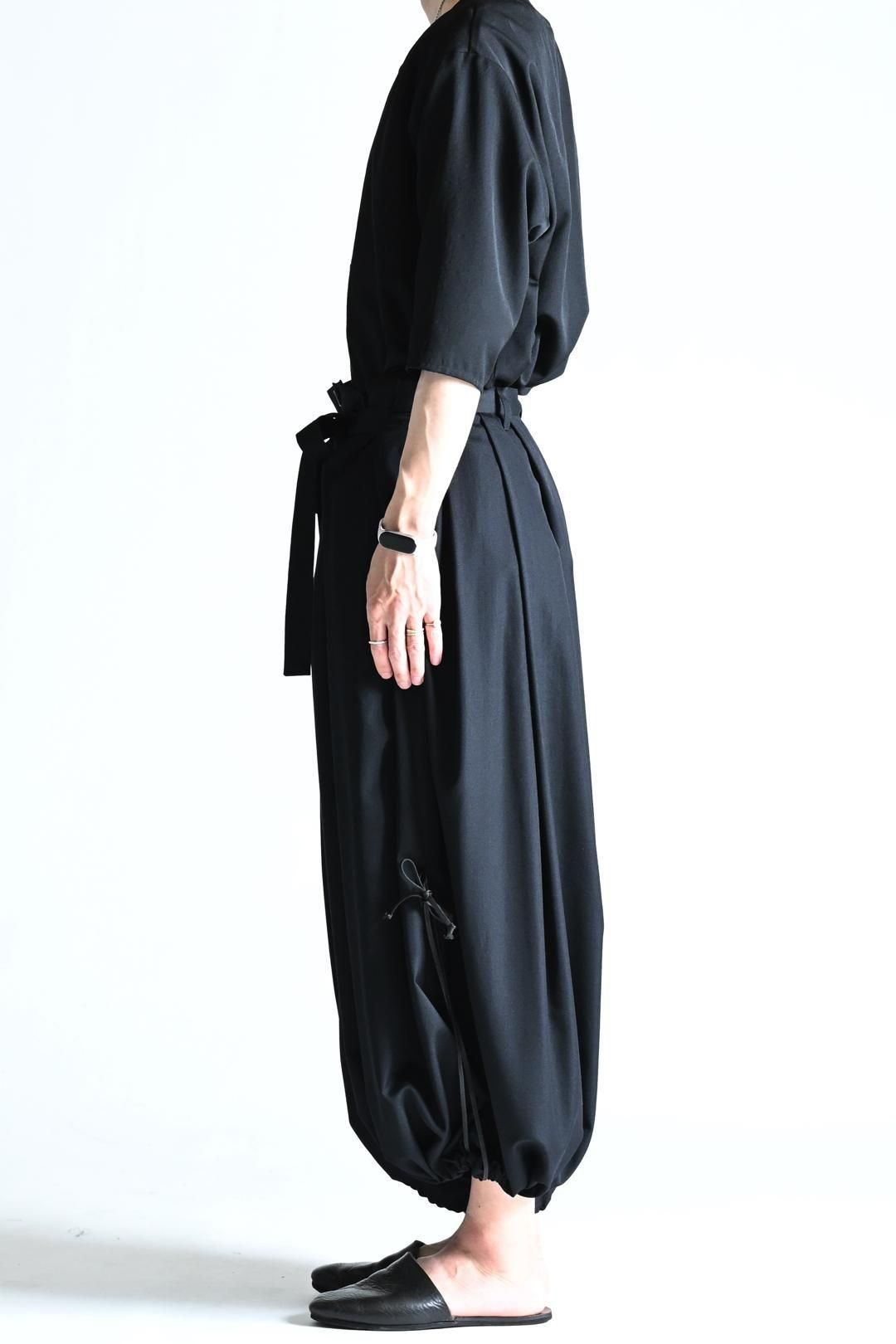 Wool Gabardine KIMONO Balloon Pants