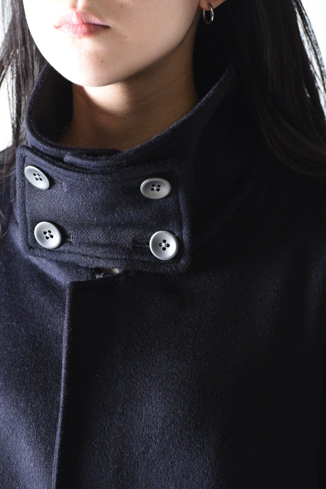 Wool Beaver High-Neck Blouson