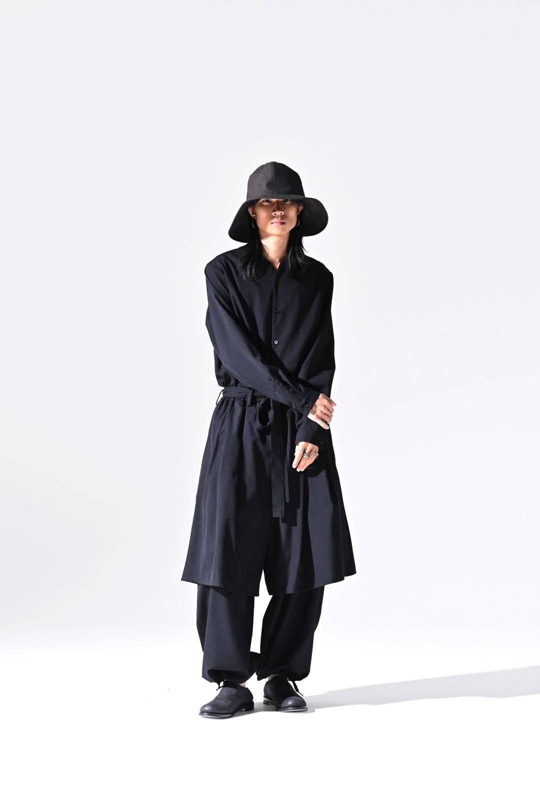 Wool Gabardine Double Layered Pants