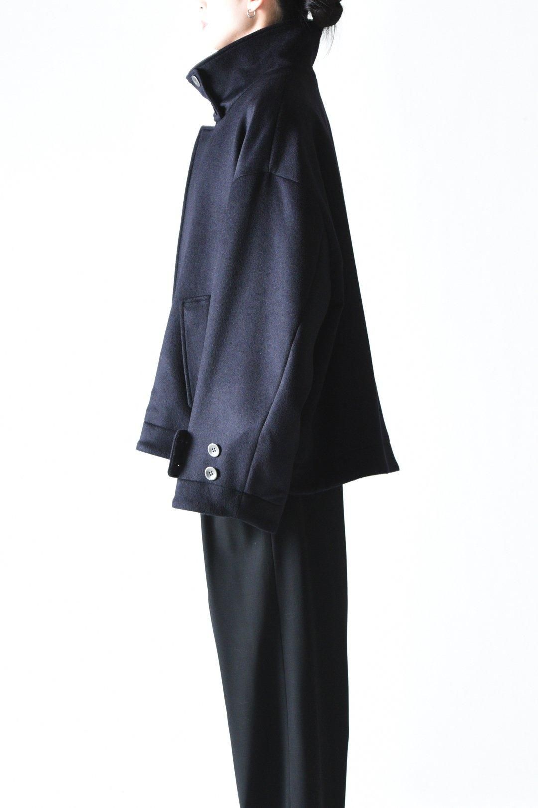 Wool Beaver High-Neck Blouson