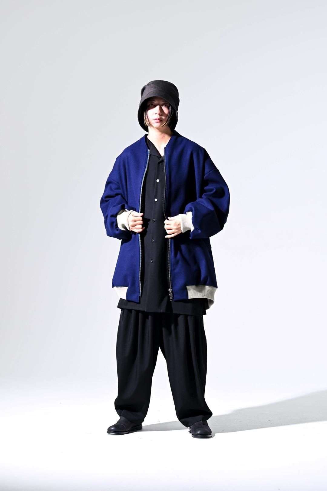 Super100's "尾州" Melton Oversized Zip Blouson