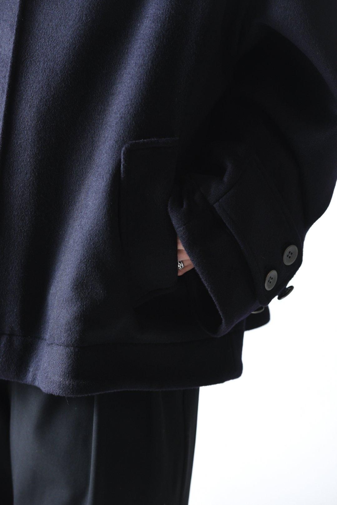 Wool Beaver High-Neck Blouson