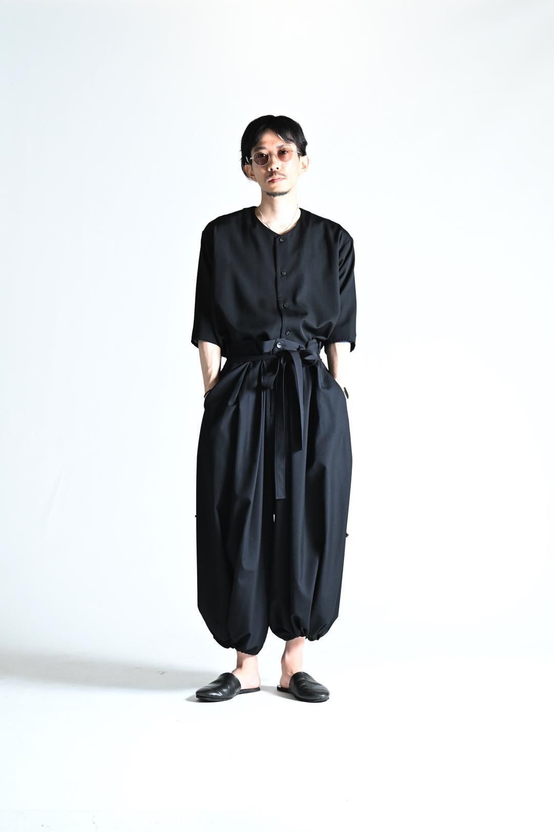Wool Gabardine KIMONO Balloon Pants