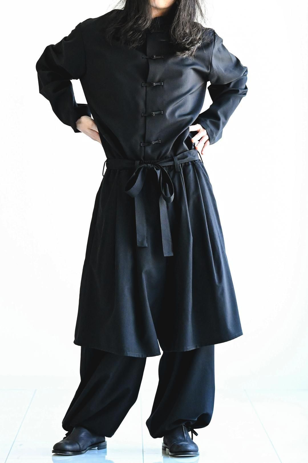 Wool Gabardine Double Layered Pants