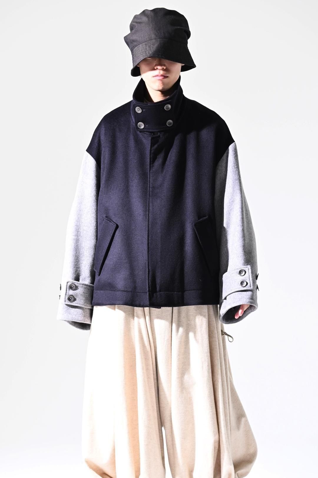 Wool Beaver High-Neck Blouson