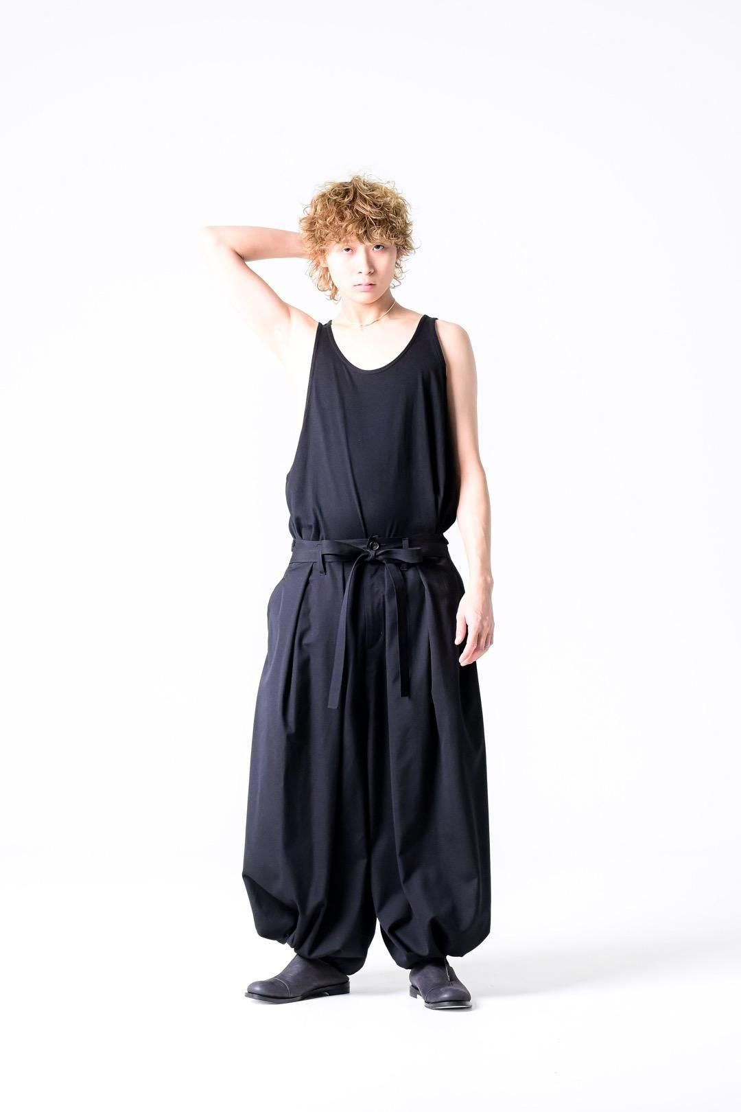 Wool Gabardine KIMONO Balloon Pants